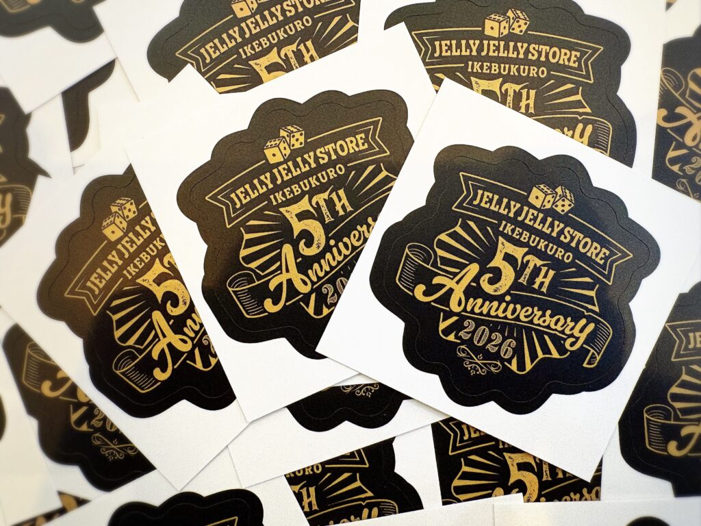 JELLY JELLY STORE 池袋店 5周年記念ステッカー